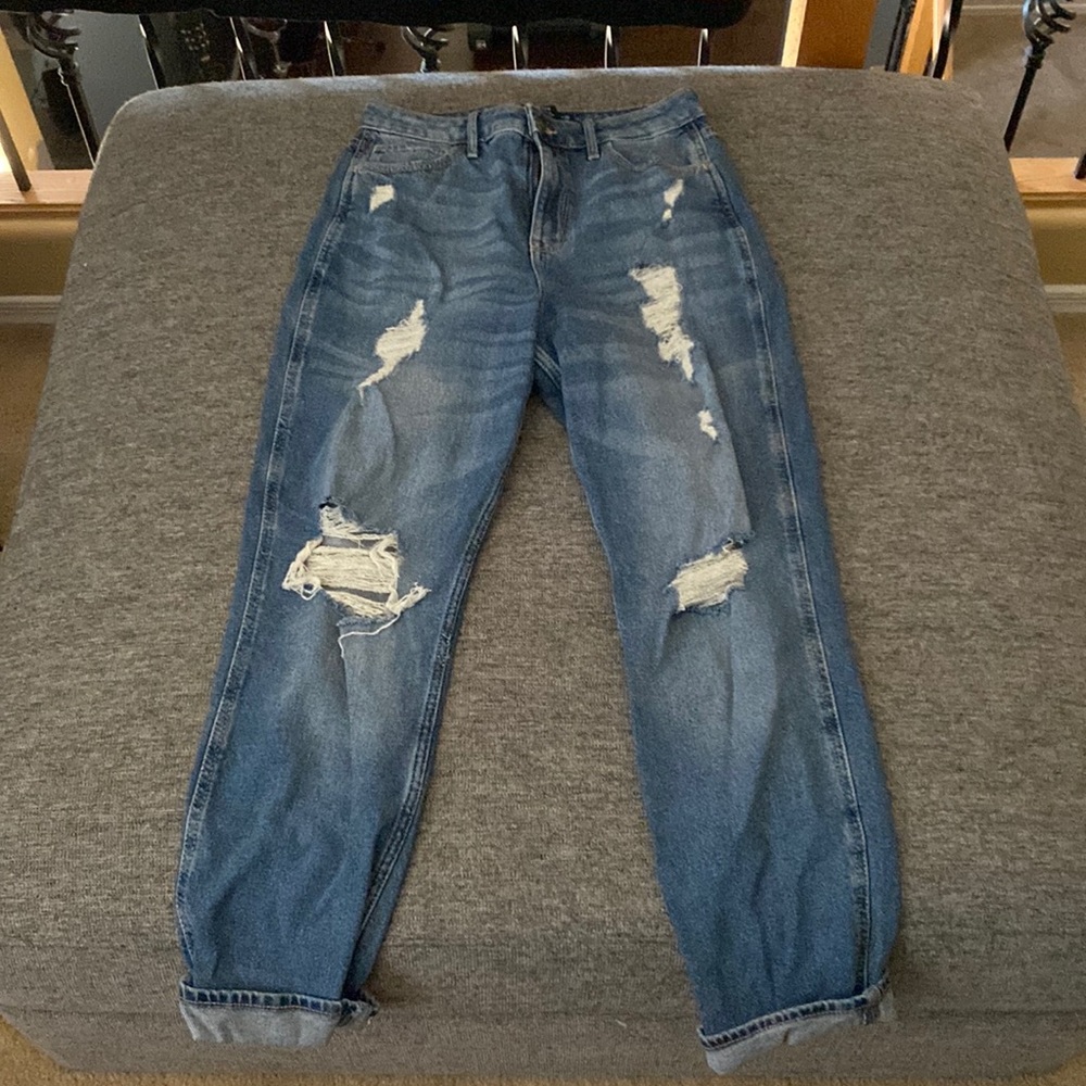 Hollister high rise mom jean